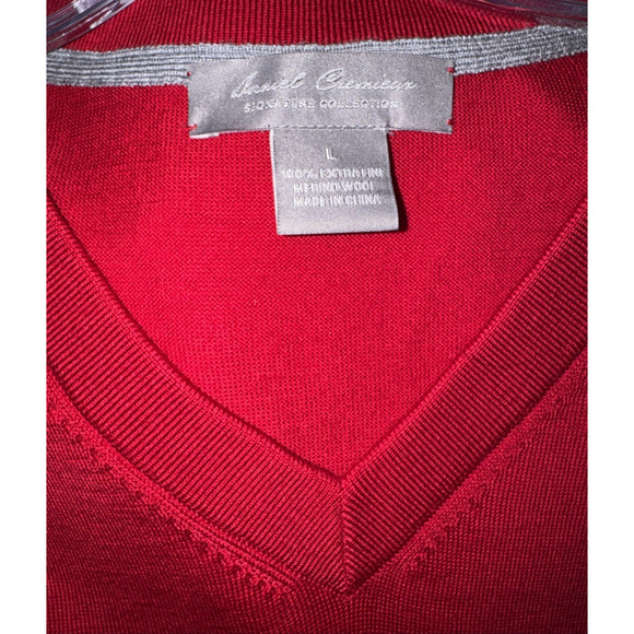 Daniel Cremieax Red Wool Red Sweater Vest Size L - Picture 9 of 10
